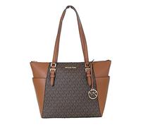 Michael Kors Charlotte Signature Large Top Zip Tote - Brown