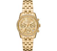 Michael Kors Damenuhr Chronograph Mini Bryant Edelstahl goldfarben, MK7530