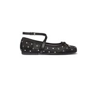 Michael Kors Collette Wrap Ballet Shoe In Black Studs Größe: 37 | Ballerinas Outlet | Damen | Schwarz