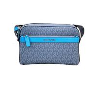 Michael Kors Cooper Small Denim Multi Signature PVC Utility Crossbody Damen Tasche, Blau, One size