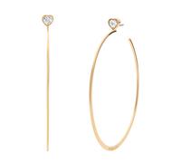 Michael Kors Creolen aus Edelstahl und Zirkonia f r Damen, Farbe: Gold (Modell: MKJ7900710)