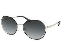 Michael Kors Sonnenbrille für Damen, Helles Gold/Hellgrau (Light Grey Shaded), 57