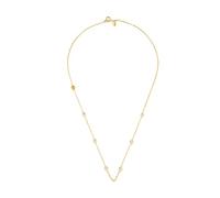 Michael Kors Damen 14K Gold Sterling Silber Station Halskette One Size Sterling Silber Keine Edelsteine