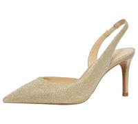 Michael Kors Damen Alina Flex Sling Pump Décolleté, Pale Gold, 39.5 EU