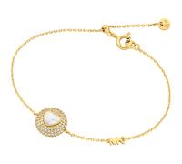 Michael Kors MKC1847710 Damen Armband Sterling-Silber 925 Gold weiß Zirkonia 17,5 cm