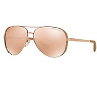 Michael Kors CHELSEA MK5004 1017R1 Metall Pilot Bronzefarben/Rosa Sonnenbrille, Sunglasses Bronzefarben/Rosa Groß