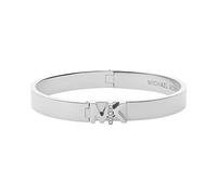 Michael Kors Damen Edelstahl Armreif mit Kristallakzenten, Standard, Metall, Kristall