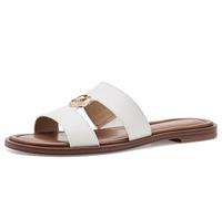 Michael Kors Damen Erin Flache Sandalen, optical white, 40.5 EU