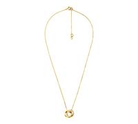 Michael Kors Damen Halskette aus 14 Karat vergoldetem Sterlingsilber, ineinandergreifende Halskette, Einheitsgröße, Sterlingsilber, ohne Edelstein