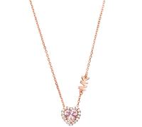 Michael Kors - Premium Halskette Roségold Ton Silber mit Kristall für Damen MKC1520A2791