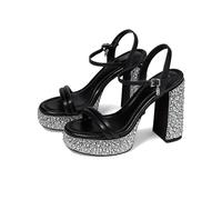 Michael Kors Damen Laci Platform Sandal, Schwarz, 42.5 EU