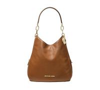 Michael Kors Tote - Lillie Large Chain Shoulder Tote Bag - in cognac - für Damen - aus Textil &Leder
