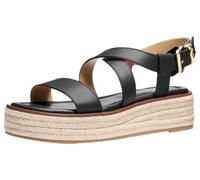 Michael Kors Damen Lynn Espadrille Sandale, Schwarz, 37 EU