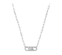 Michael Kors Damen Premium Kors MK Sterling Silber Pavé Empire Link Anhänger Halskette, MKC1655CZ040