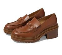 MICHAEL KORS Damen Rocco Heeled Loafer Moccasin, Luggage, 39.5 EU