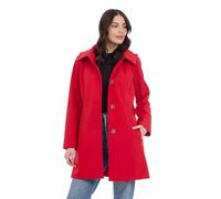 Michael Kors Damen Single Breasted Raincoat with Detachable Hood Regenmantel, Rot/Ausflug, einfarbig (Getaway Solids), XL