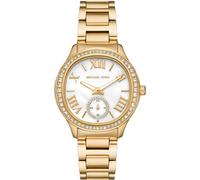 Michael Kors Damenuhr MK4805 Sage 38 mm Analog Quarz Mineralglas Goldfarben
