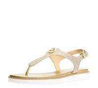 Michael Kors Damen Val Zehensandalen, pale gold, 37 EU