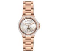Michael Kors Damenuhr Camille, DreizeigerAutomatikwerk, 33mm Rose Gold Edelstahlgehäuse mit einem Edelstahlarmband, MK9051