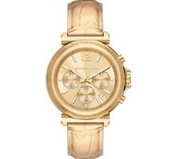 Michael Kors Damenuhr Chronograph Maren Edelstahl goldfarben, MK7508