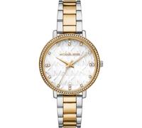 Michael Kors Damen Analog Quarz Uhr mit Edelstahl Armband MK4918