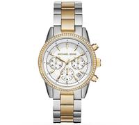 Michael Kors MK6474 Chronograph Uhr Damenuhr Edelstahl Edelstahl 5 bar Analog Chrono Datum Bicolor