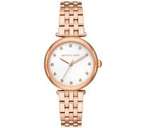 Michael Kors Uhr - Diamond Darci Three-Hand Stainless Steel Watch - in rosa - für Damen - aus Mineralglas