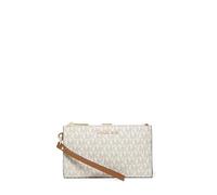 Michael Kors Wristlet Jet Set Double Zip Vanilla One Size