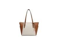 Michael Kors Charlotte Große Tragetasche mit Reißverschluss oben, Vanille, Large