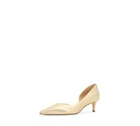 MK Pumps Elyse Aus Leder In Metallic-Krakelee-Optik Mit Kitten-Heel-Absatz - Goldton - Michael Kors