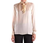 Michael Kors - Flowing White Blouse With Ruffled Neckline - Größe XS - beige