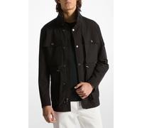 Michael Kors Four Pocket Utility Technical Zip Up Jacket In Black Größe: XXL | Leichte Jacken Outlet | Herren | Schwarz