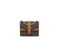 Michael Kors Jet Greenwich Umhängetasche mit Color-Block-Logo, klein, Braun, Braun / mehrfarbig, Small