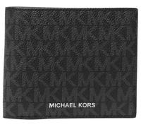 Michael Kors Greyson Brieftasche Schwarz, Leder, Minimalistisch, Schlank, Unisex, WALLET, Schwarz, Logo