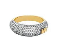 Fingerring MICHAEL KORS "Schmuck Geschenk Metall Ring PREMIUM" Gr. 19, gold (gelbgoldfarben, kristallweiß), Fingerringe, Damen, 19,mit Zirkonia, Metall, 3mm, wahlweise mit oder ohne Zirkonia (83612700