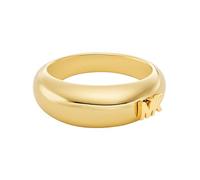 Fingerring MICHAEL KORS "Schmuck Geschenk Metall Ring PREMIUM" Gr. 19, gold (gelbgoldfarben), Fingerringe, Damen, 19, ohne Zirkonia, Metall, 3mm, wahlweise mit oder ohne Zirkonia (10662556-19) gelbgol