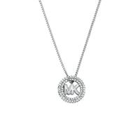 Kette mit Anhänger MICHAEL KORS "Schmuck Geschenk Metall Halsschmuck PREMIUM", metallfarben, kristallweiß, Halsketten, Damen, Metall, L: 45,5 B: 1mm, mit Zirkonia (synth.), B:1mm (29039715-0) metallfa