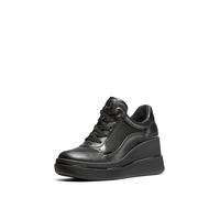 MK Sneaker Emmy Aus Signature-Logostoff Und Leder Mit Keilabsatz - Schwarz - Michael Kors
