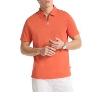 MK Piqué-Poloshirt aus Baumwollmischung mit Reißverschluss - Orange - Michael Kors