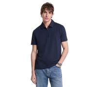 MK Piqué-Poloshirt aus Baumwollmischung mit Reißverschluss - Blau - Michael Kors