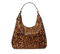 MK Schultertasche Nolita Large Aus Kalbshaar Mit Großem Leopardenmuster - Gelb - Michael Kors