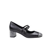 Michael Kors Hohe Schuhe - Matilda Toe Cap Mid Pump In Leather - Gr. 6_5 - in Grau - für Damen