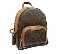 Michael Kors Jaycee XS Mini Convertible Backpack MK Signature Crossbody, Braun, Mini, Umwandelbarer Rucksack, Einheitsgröße