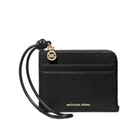 MK Kartenetui Jet Set Small aus gekrispeltem Leder mit Handschlaufe - Schwarz - Michael Kors