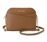 Michael Kors Jet Set Medium Crossbody Leather Handbag (LUGGAGE)
