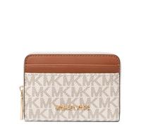 MICHAEL Michael Kors Portemonnaie Jet Set Small Coin Card Case Canvas Ecru Größe One Size