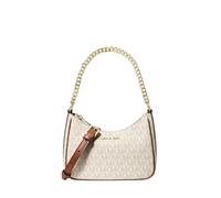 Michael Kors Jet Set Signature Logo Convertible Crossbody Bag Vanilla