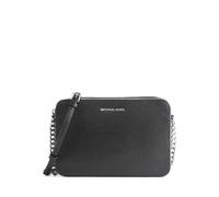 Michael Kors Jet Set Umhängetasche schwarz, genarbtes Rindsleder, Damen