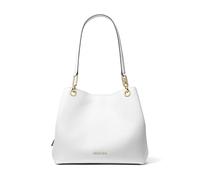 Michael Kors Kensington Große Schultertasche, Optisches Weiß, One size