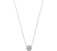 Kette mit Anhänger MICHAEL KORS "Schmuck Geschenk Silber 925 Halsschmuck PREMIUM", silber (silberfarben, kristallweiß), Halsketten, Damen, Silber 925 (Sterlingsilber), L: 45,5cm B: 1mm, mit Zirkonia (